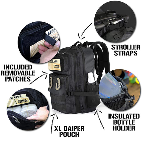 Image of Tactical Diaper Bag Backpack - Dad Life