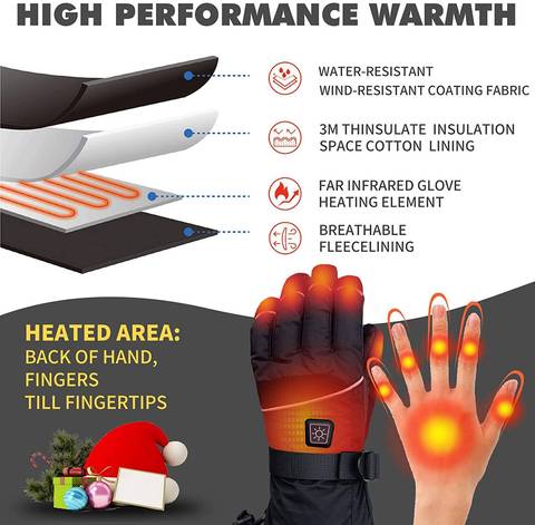 Image of Heated Rechargeable Gloves